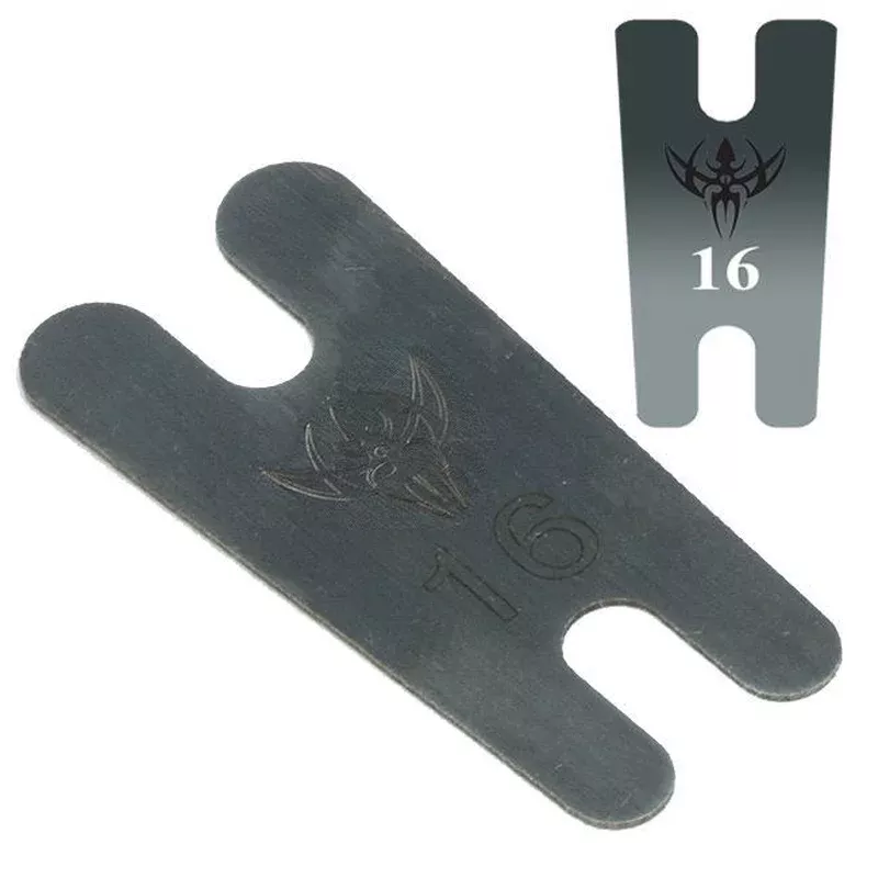 016-thick-tapered-blue-carbon-steel-back-spring .016″ Thick Tapered Blue Carbon Steel Back Spring