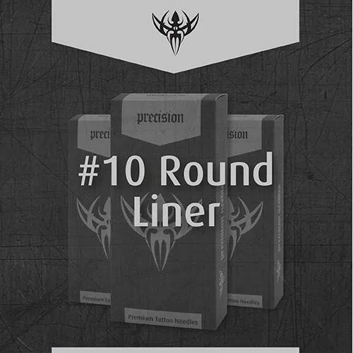 10-bugpin-round-liner-precision-tattoo-needles-box-50 #10 BugPin Round Liner Precision Tattoo Needles - Box of 50