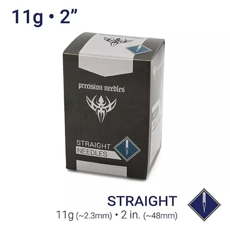 11g-sterilized-2-body-piercing-needlesbox-50 11g Sterilized 2″ Body Piercing NeedlesBox of 50