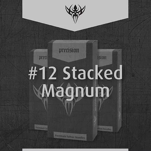 12-magnum-stacked-precision-tattoo-needles-box-50 #12 Magnum Stacked Precision Tattoo Needles - Box of 50
