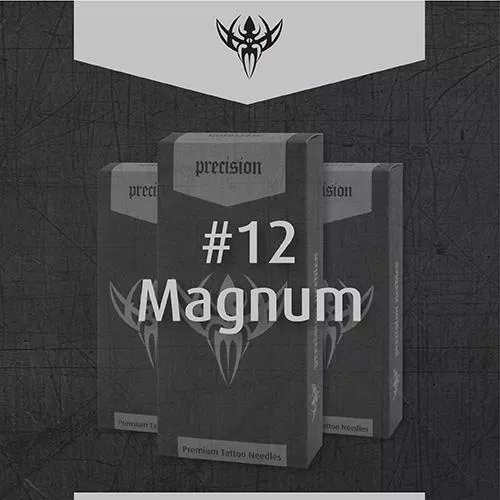 12-standard-magnum-precision-tattoo-needles-box-50 #12 Standard Magnum Precision Tattoo Needles - Box of 50