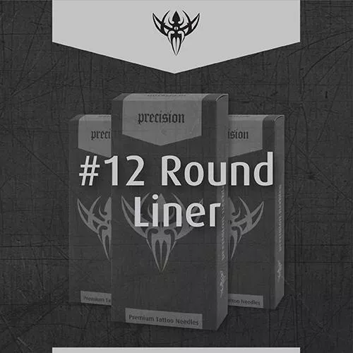 12-standard-round-liner-precision-tattoo-needles-box-50 #12 Standard Round Liner Precision Tattoo Needles - Box of 50