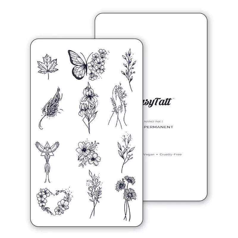 12-tattoos-floral-beauty-semi-permanent-tattoos (12 Tattoos) Floral Beauty – Semi-Permanent Tattoos