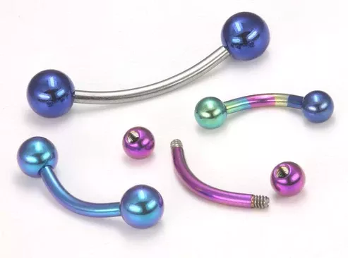 14g-titanium-bent-barbell-with-titanium-balls 14g Titanium Bent Barbell with Titanium Balls