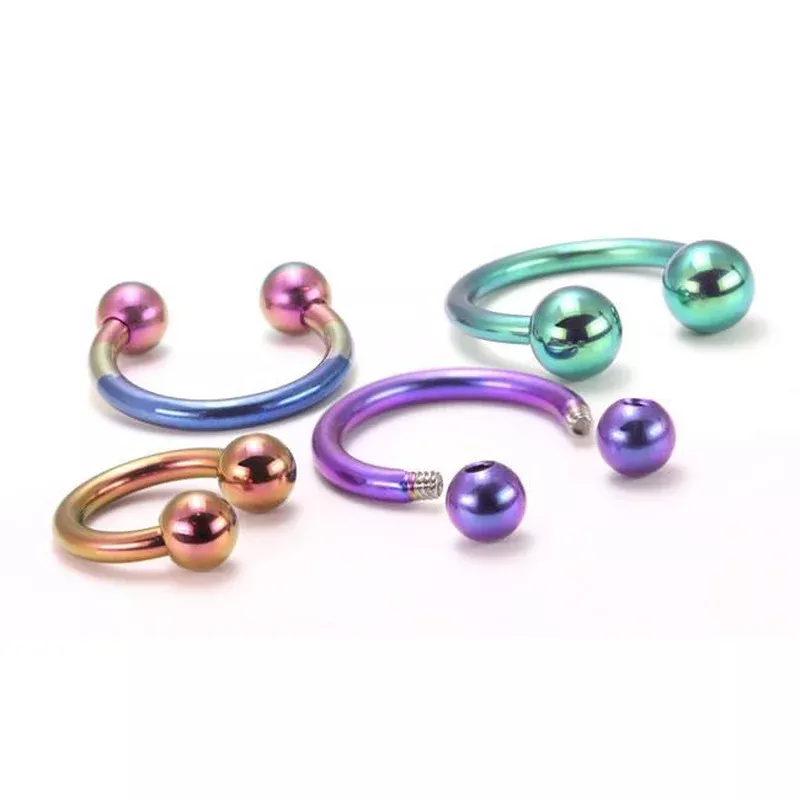 18g Titanium Circular Barbell