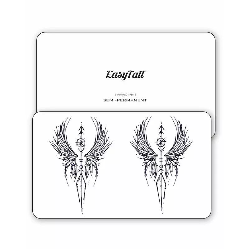 (2 Tattoos) Abstract Wings – Semi-Permanent Tattoos