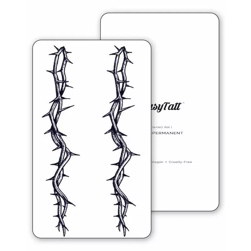 (2 Tattoos) Barbed Wire Bands – Semi-Permanent Tattoos