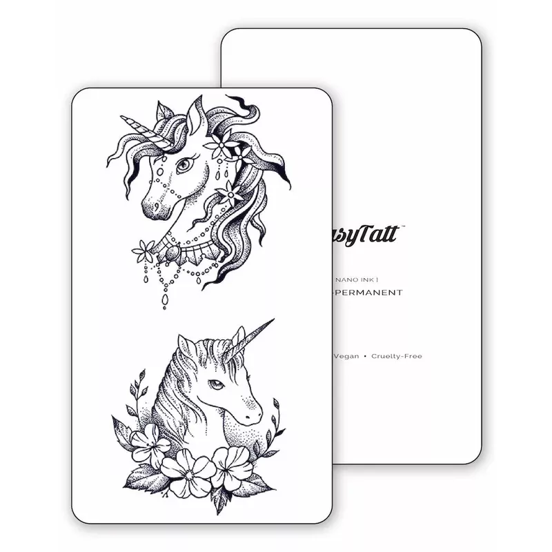 (2 Tattoos) Beautiful Unicorns – Semi-Permanent Tattoos