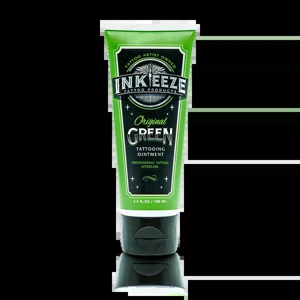 3-3oz-tube-green-glide-tattooing-ointment-by-ink-eeze 3.3oz Tube of Green Glide Tattooing Ointment by INK-EEZE