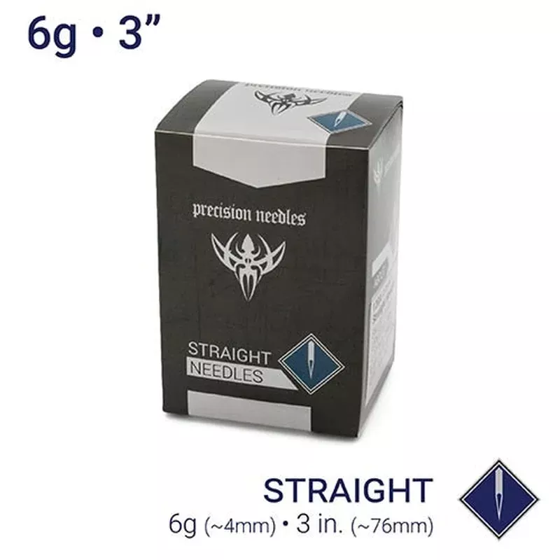 6g-sterilized-3-body-piercing-needlesbox-25 6g Sterilized 3″ Body Piercing NeedlesBox of 25