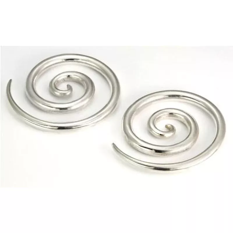 .925 Sterling Silver Coil # 3 Ear Hangers – Pricer Per 1
