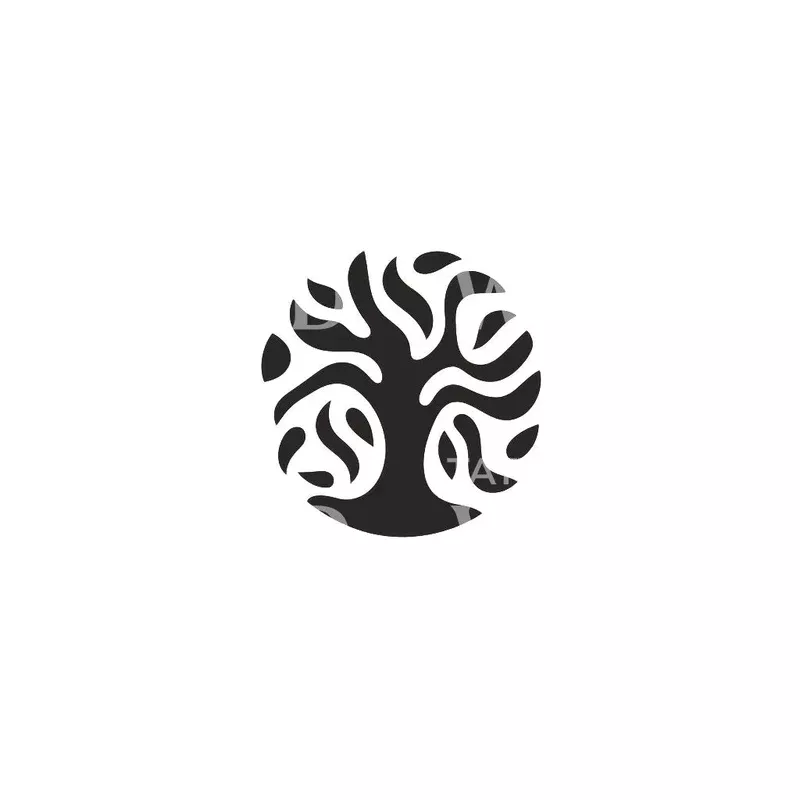 abstract-minimalist-tree-tattoo-design Abstract Minimalist Tree Tattoo Design