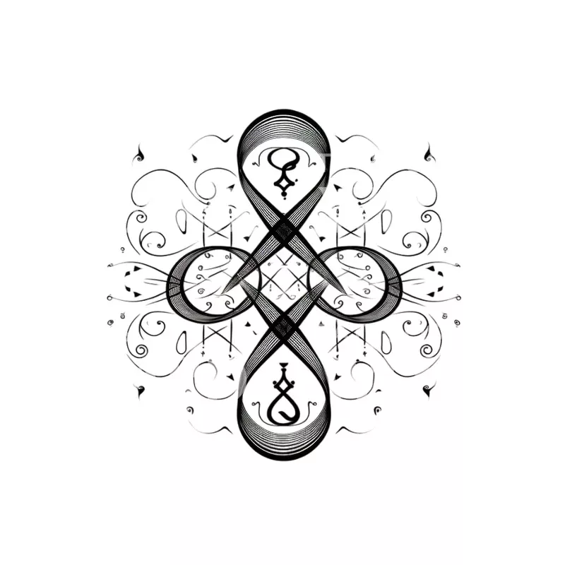 Abstract Shapes Minimalist Tattoo Design