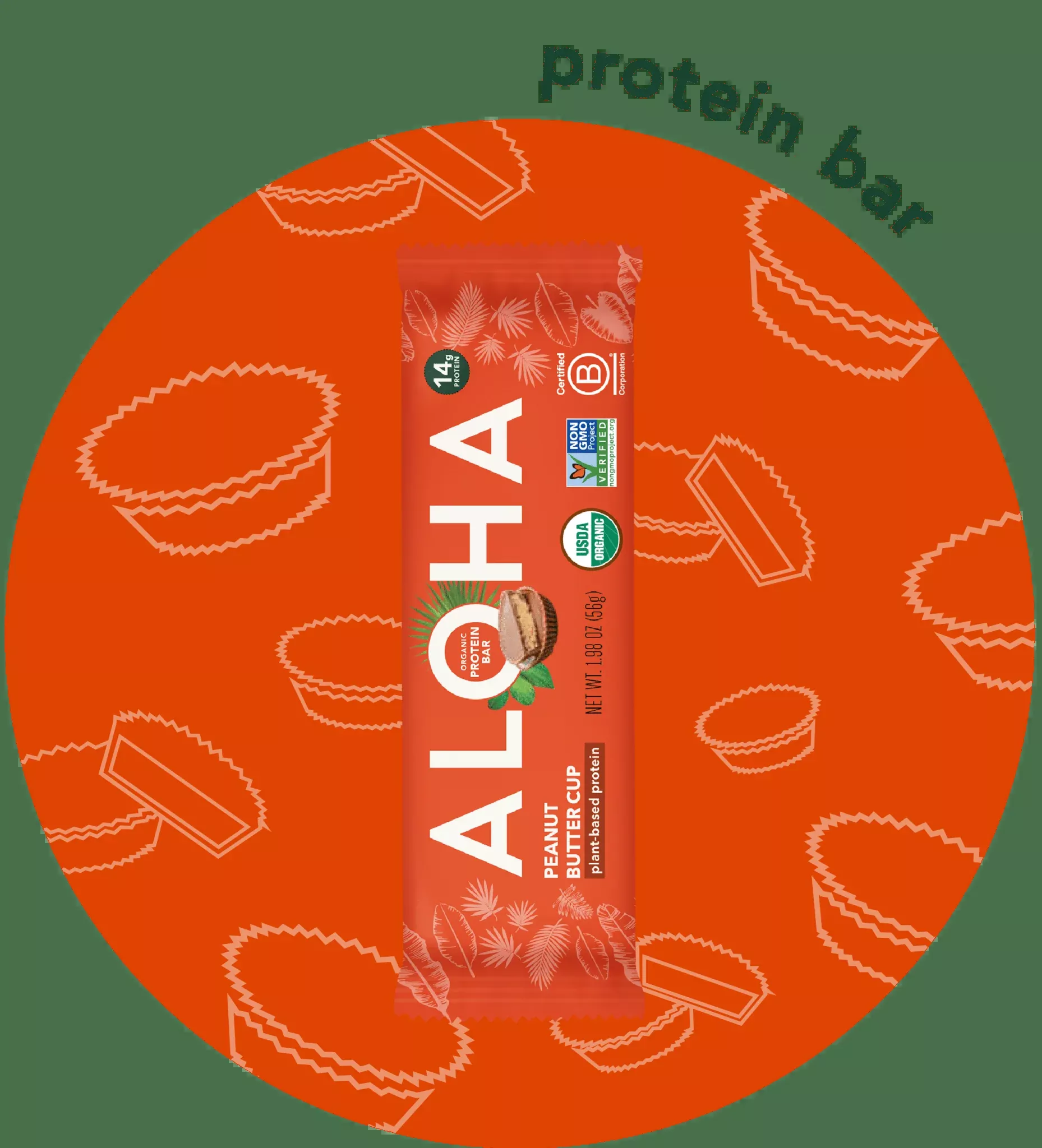 aloha-peanut-butter-cup-14g-protein-bar Aloha Peanut Butter Cup 14g Protein Bar
