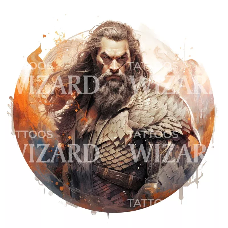aquaman-inspired-marvel-tattoo-design Aquaman Inspired Marvel Tattoo Design