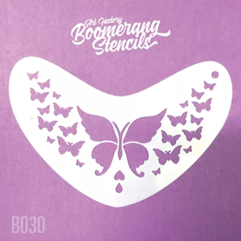 Art Factory Boomerang Stencil – Butterfly (B030)