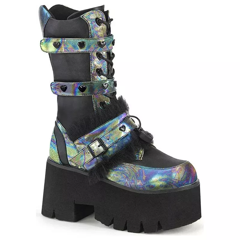 ASHES-120 [Black] | PLATFORM BOOTS [PREORDER]