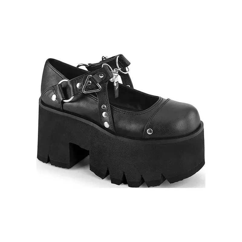 ASHES-33 [Black] | PLATFORM HEELS [PREORDER]