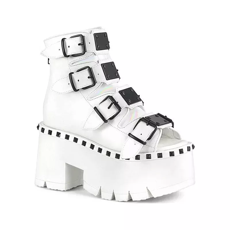 ASHES-70 [White] | PLATFORM SANDALS [PREORDER]