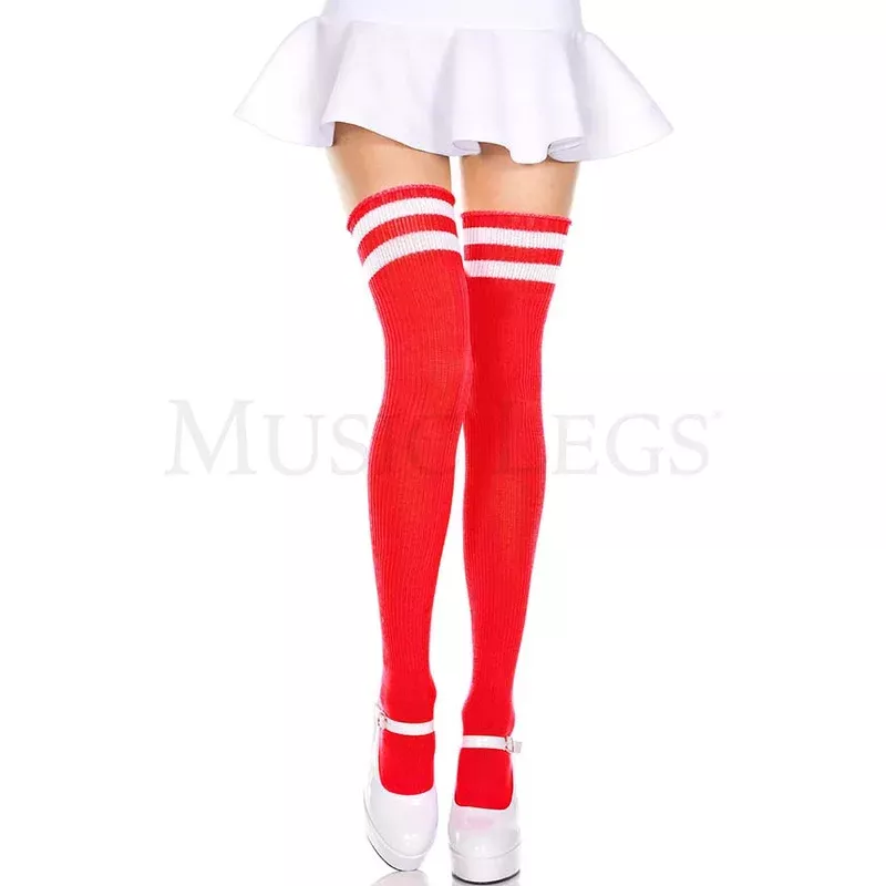 Athlete Striped Top [Red/White] | THIGH HIGH*