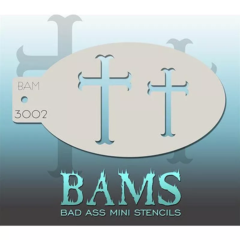 bad-ass-mini-stencils-crosses-bam3002 Bad Ass Mini Stencils – Crosses – BAM3002
