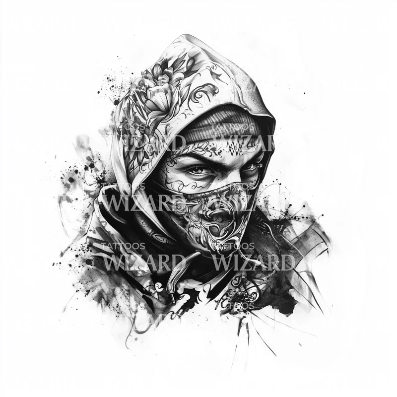 badass-rebel-graffiter-tattoo-idea Badass Rebel Graffiter Tattoo Idea
