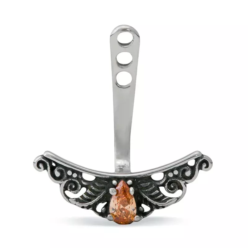 baroque-topaz-tear-drop-ear-charm Baroque Topaz Tear Drop Ear Charm