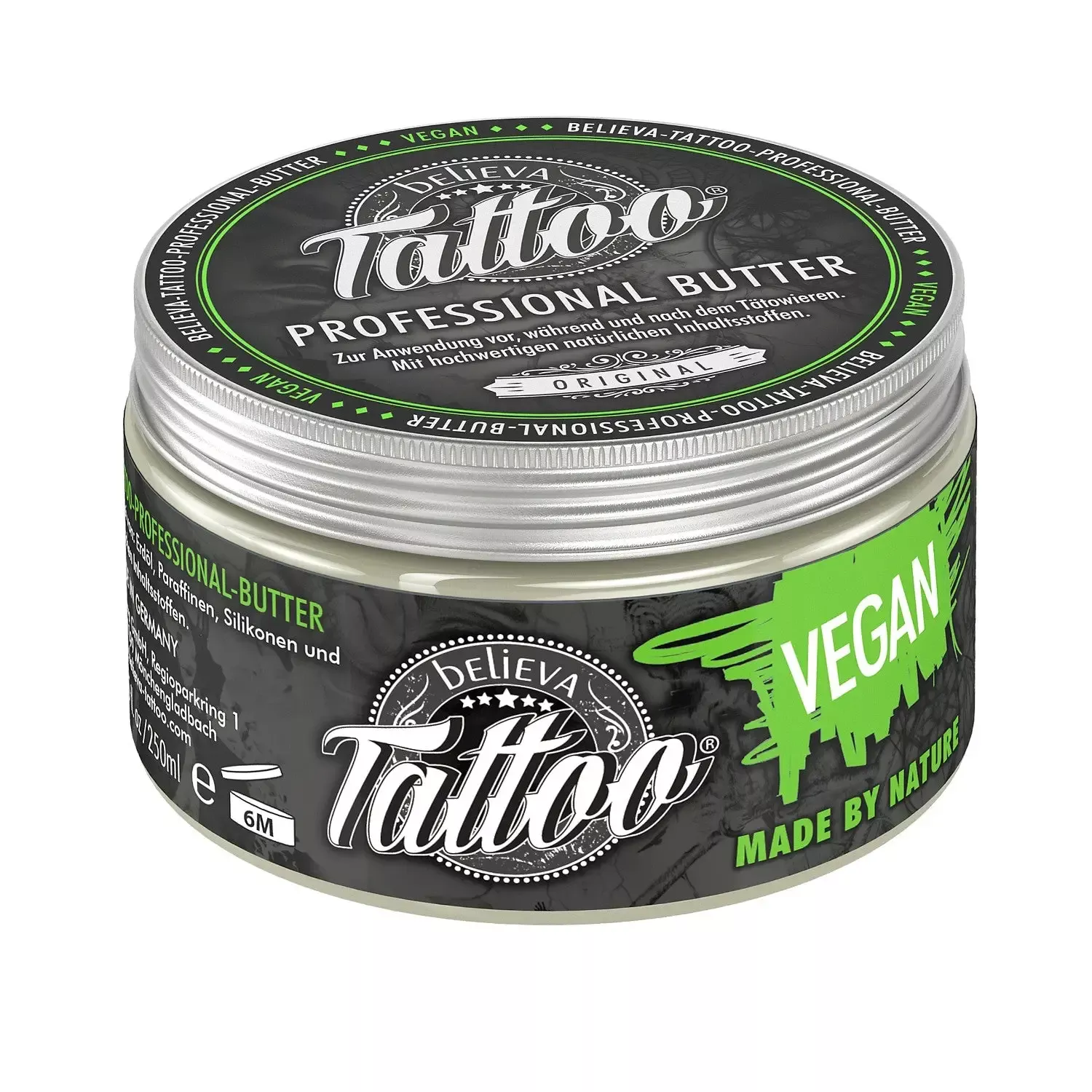 believa-tattoo-tattoo-butter-aftercare-250ml BELIEVA TATTOO - Tattoo Butter Aftercare - 250ml
