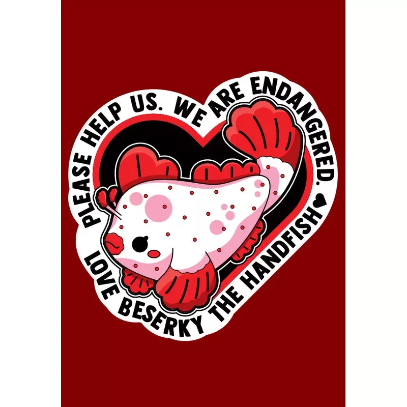 Beserky The Handfish [Charity] | STICKER