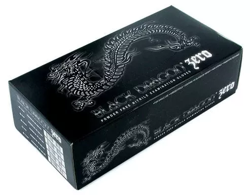 black-dragon-zero-disposable-nitrile-gloves-box-100 Black Dragon Zero Disposable Nitrile Gloves — Box of 100