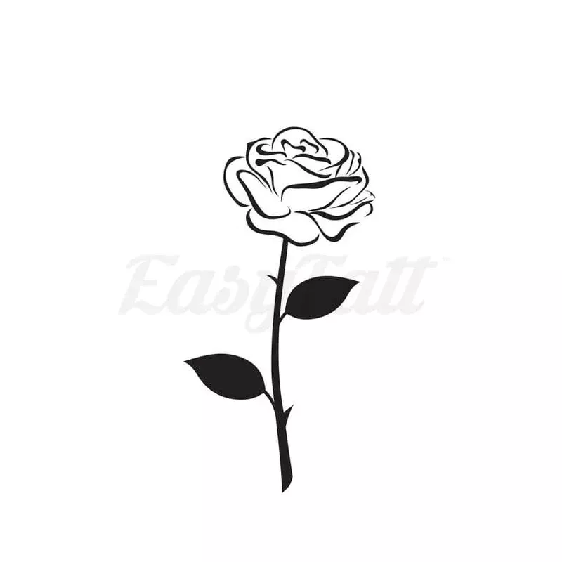 black-rose-temporary-tattoo Black Rose – Temporary Tattoo