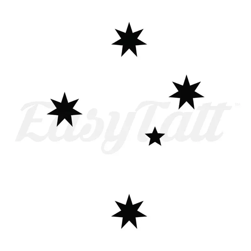 black-southern-cross-temporary-tattoo Black Southern Cross – Temporary Tattoo