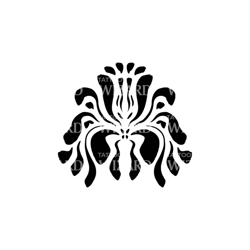 black-talisman-abstract-tattoo-design Black Talisman Abstract Tattoo Design