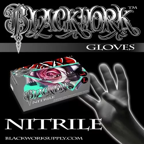 blackwork-nitrile-gloves Blackwork - Nitrile Gloves
