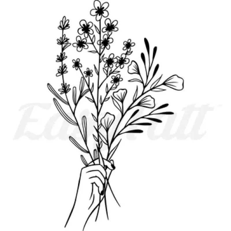 Blooming Flowers – Temporary Tattoo