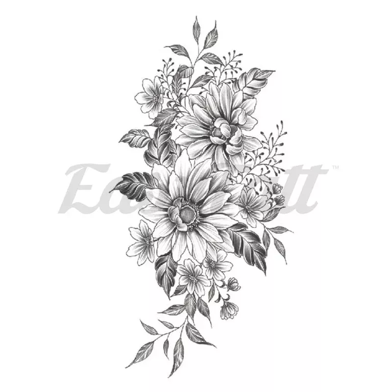 Blossoming Sunflowers – Temporary Tattoo