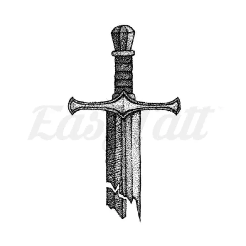 Broken Sword – Temporary Tattoo