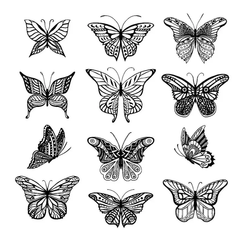 Butterfly Set – Temporary Tattoos