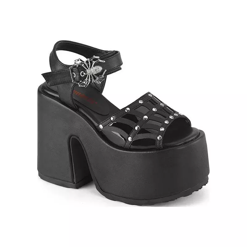 CAMEL-17 [Black] | PLATFORM SANDALS [PREORDER]