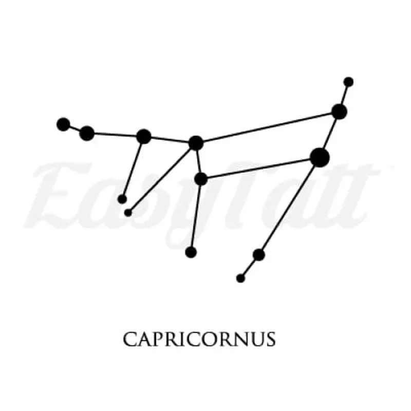 capricorn-constellation-temporary-tattoo Capricorn Constellation – Temporary Tattoo