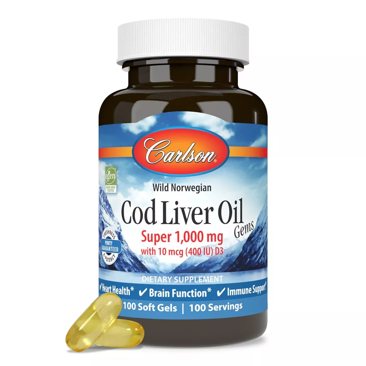 Carlson Cod Liver Oil 1000mg