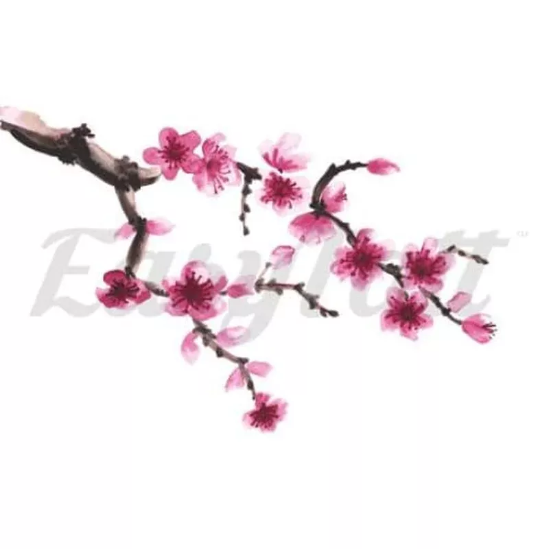 cherry-blossoms-3-temporary-tattoo Cherry Blossoms # 3 – Temporary Tattoo