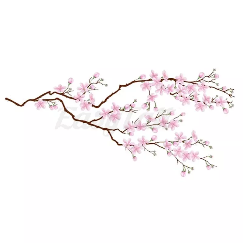 cherry-blossoms-4-temporary-tattoo Cherry Blossoms # 4 – Temporary Tattoo