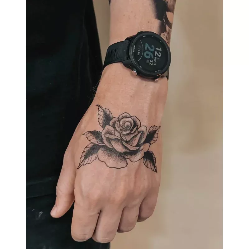 classic-black-rose-temporary-tattoo Classic Black Rose – Temporary Tattoo