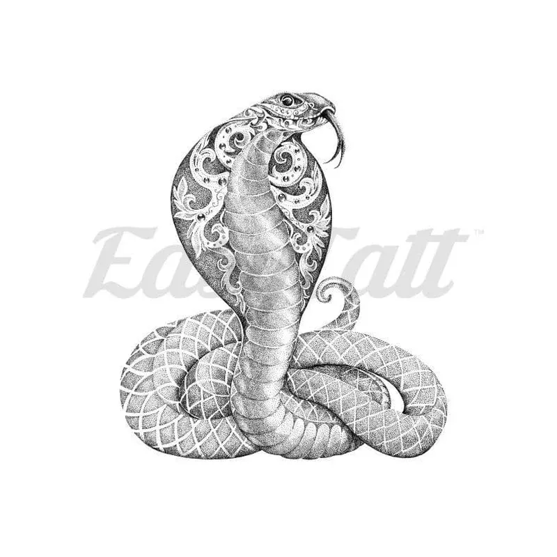 cobra-snake-temporary-tattoo Cobra Snake – Temporary Tattoo