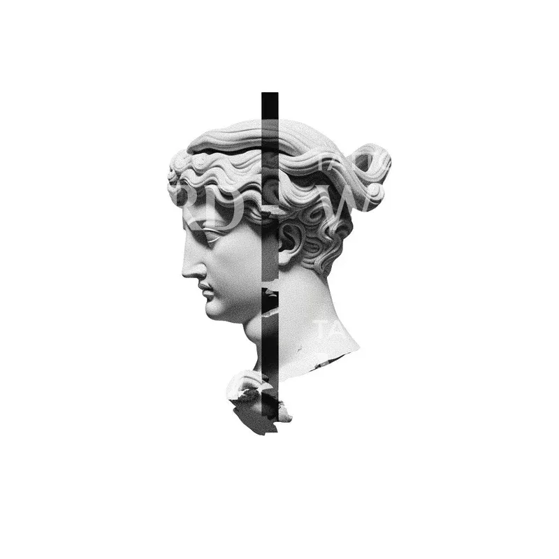 computer-generated-greek-statue-tattoo-design Computer Generated Greek Statue Tattoo Design