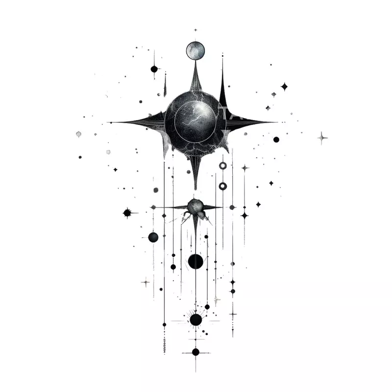 cosmic-dotwork-tattoo-design Cosmic Dotwork Tattoo Design