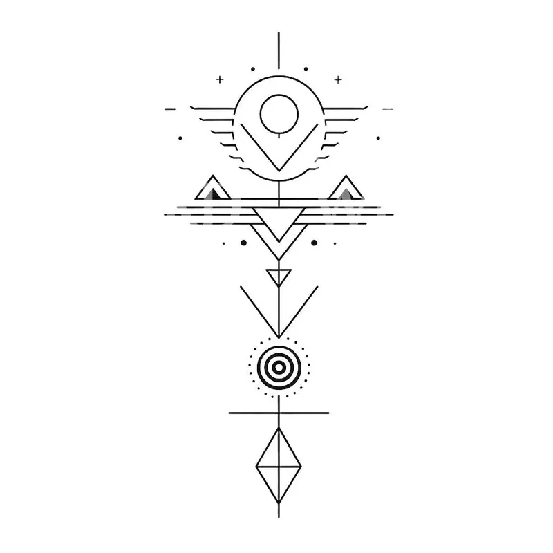 cosmic-realms-abstract-tattoo-design Cosmic Realms Abstract Tattoo Design