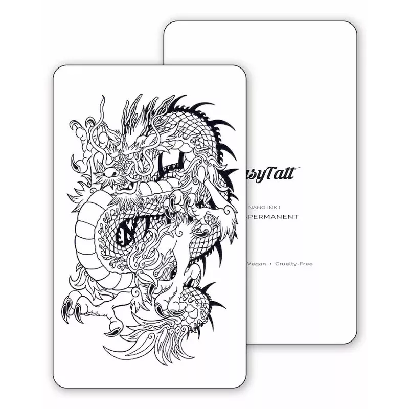 curled-dragon-semi-permanent-tattoo Curled Dragon – Semi-Permanent Tattoo