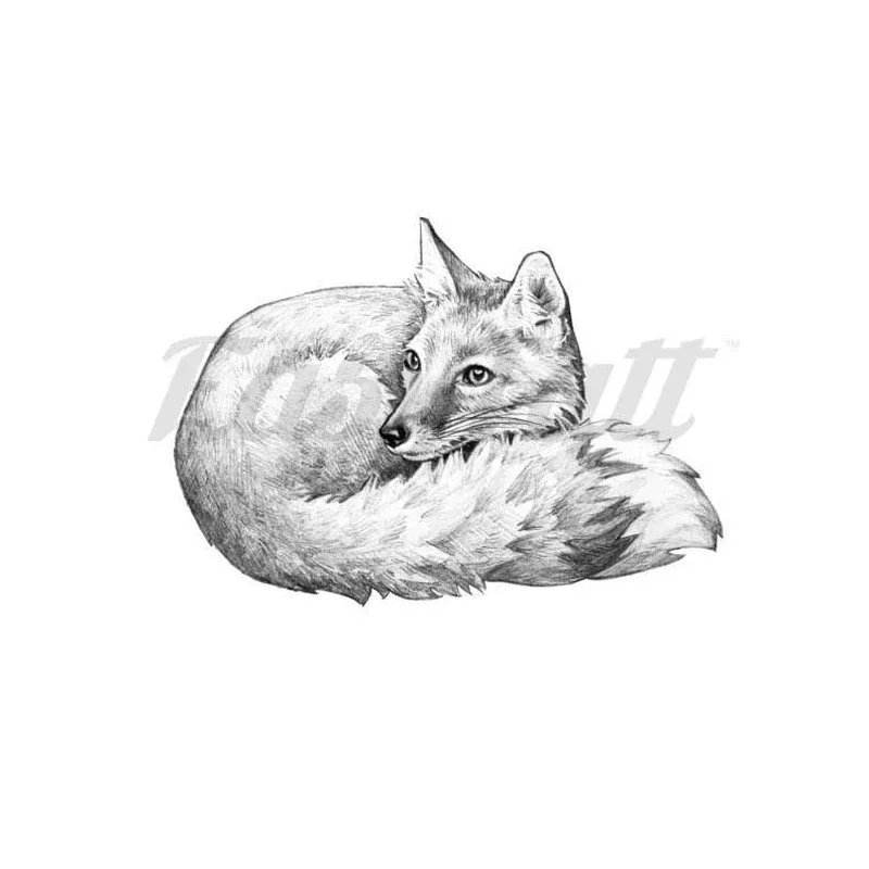 Cute Fox – Temporary Tattoo
